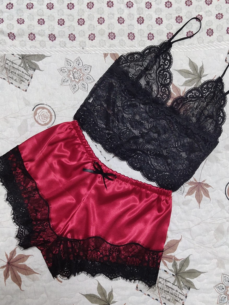 Lace Lingerie Suit
