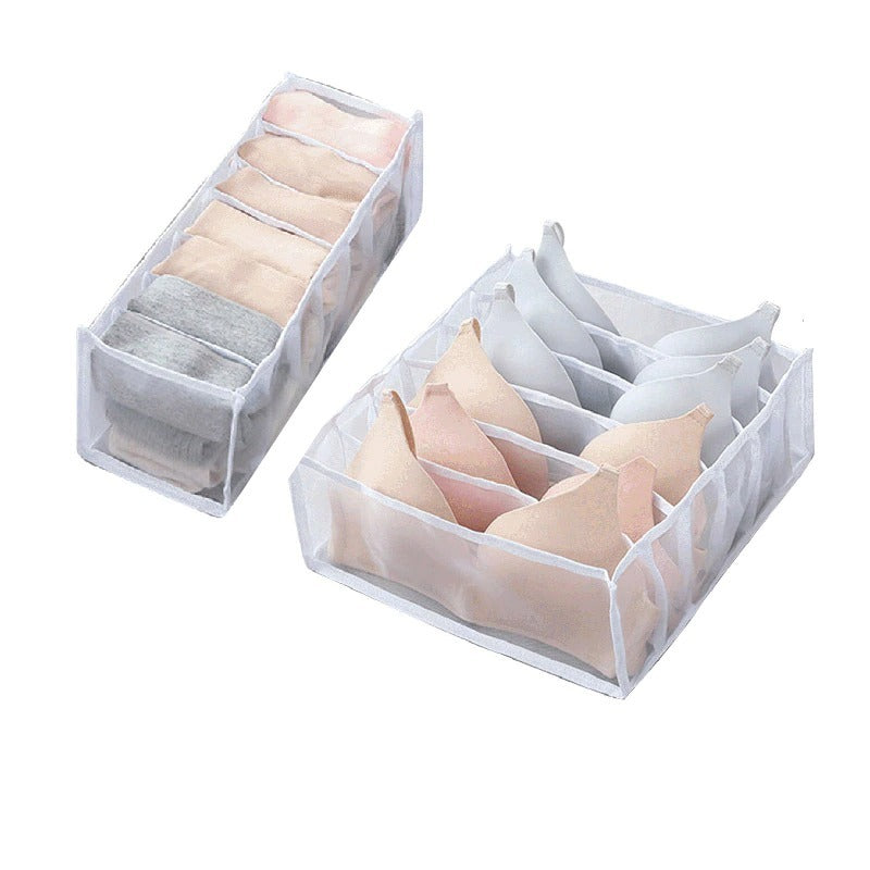 Underwear storage bag for panties and bras
