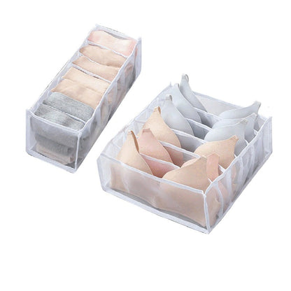 Underwear storage bag for panties and bras