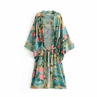 Kimono Print Robe