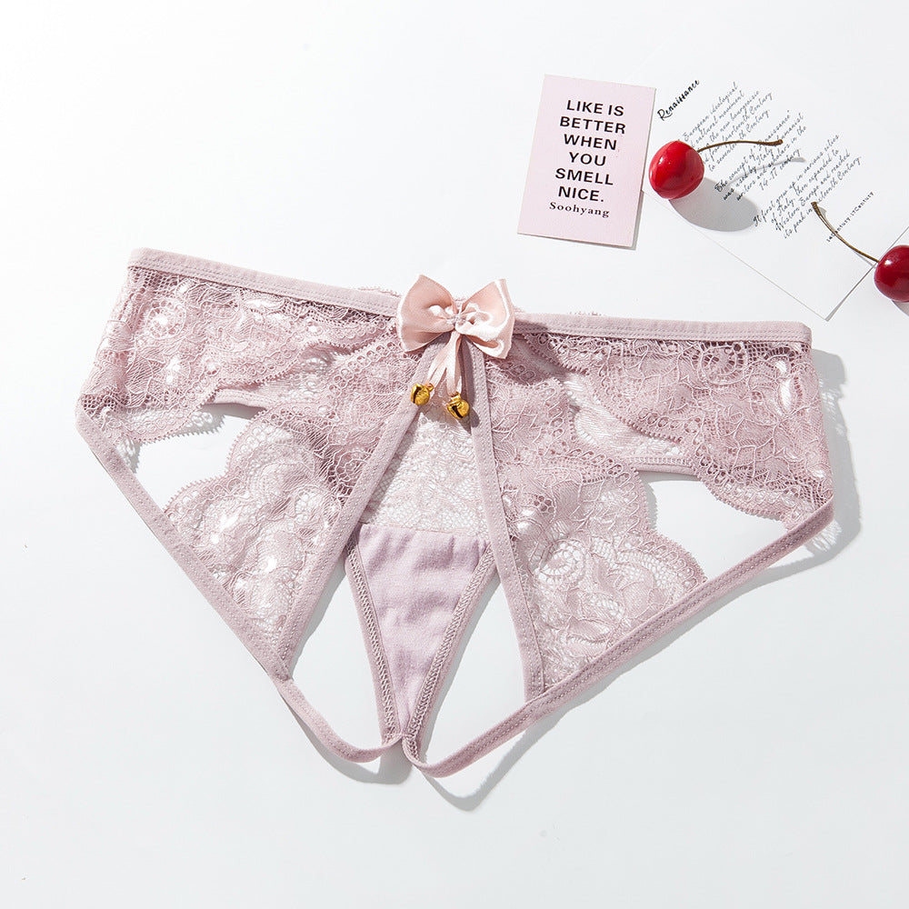 Lace backless underwear