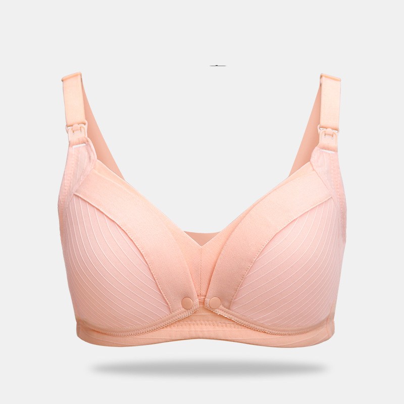 Nursing bra without underwire inner open