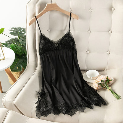 Silk Lace Suspender Nightgown