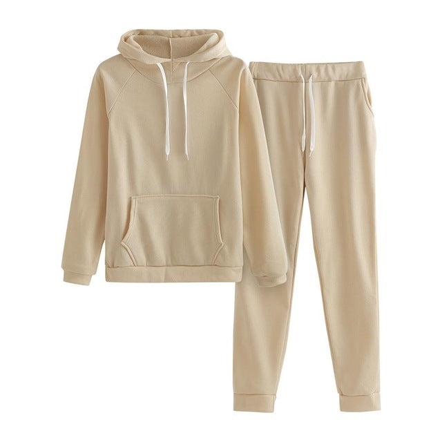 Drawstring Hoodie and Sweatpants