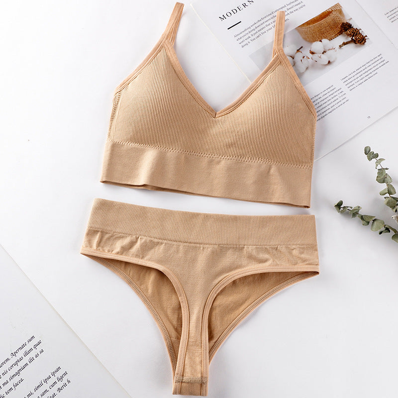 Push Up Sports Bra Set
