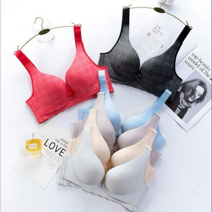 Nursing bra without underwire inner open