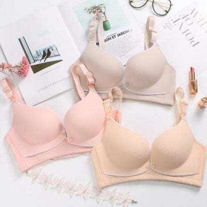 Nursing bra without underwire inner open