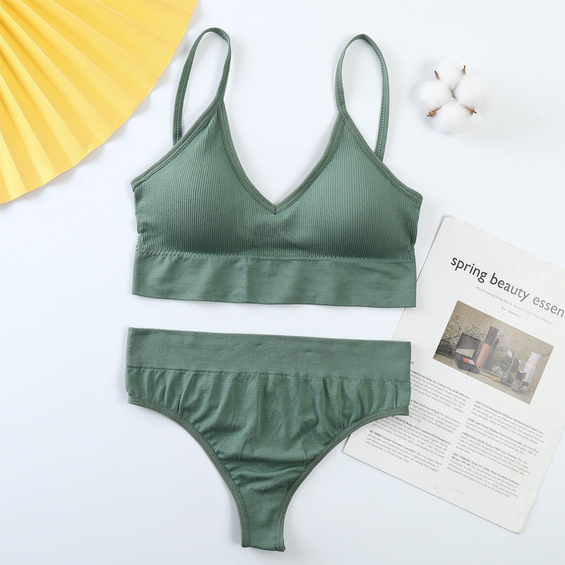 Push Up Sports Bra Set