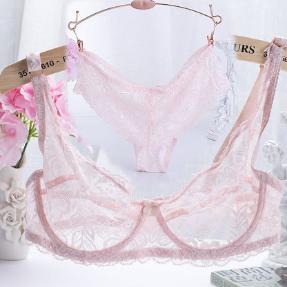 Ultra-Thin Lingerie Bras And Panties Set For Women