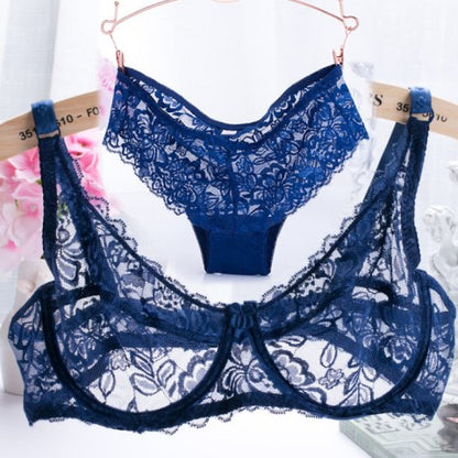 Ultra-Thin Lingerie Bras And Panties Set For Women