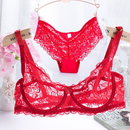 Ultra-Thin Lingerie Bras And Panties Set For Women