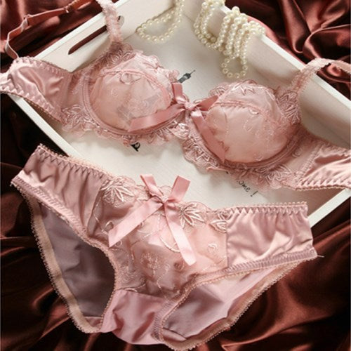 Ultra-Thin Lingerie Bras And Panties Set For Women