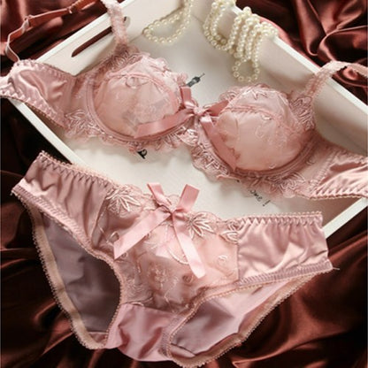 Ultra-Thin Lingerie Bras And Panties Set For Women