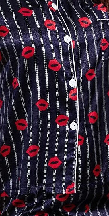 Summer Satin Print Pajamas