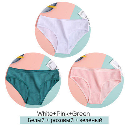 Women Underpants Solid Briefs