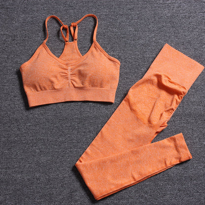 Sports Bra and Leggings Set Shockproof