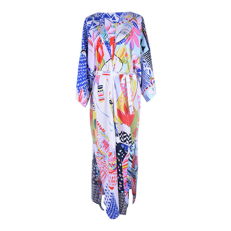 Printed Robe Long