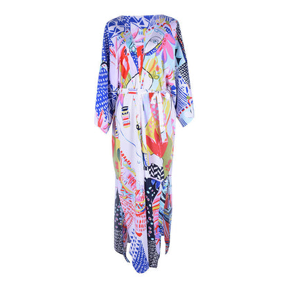 Printed Robe Long