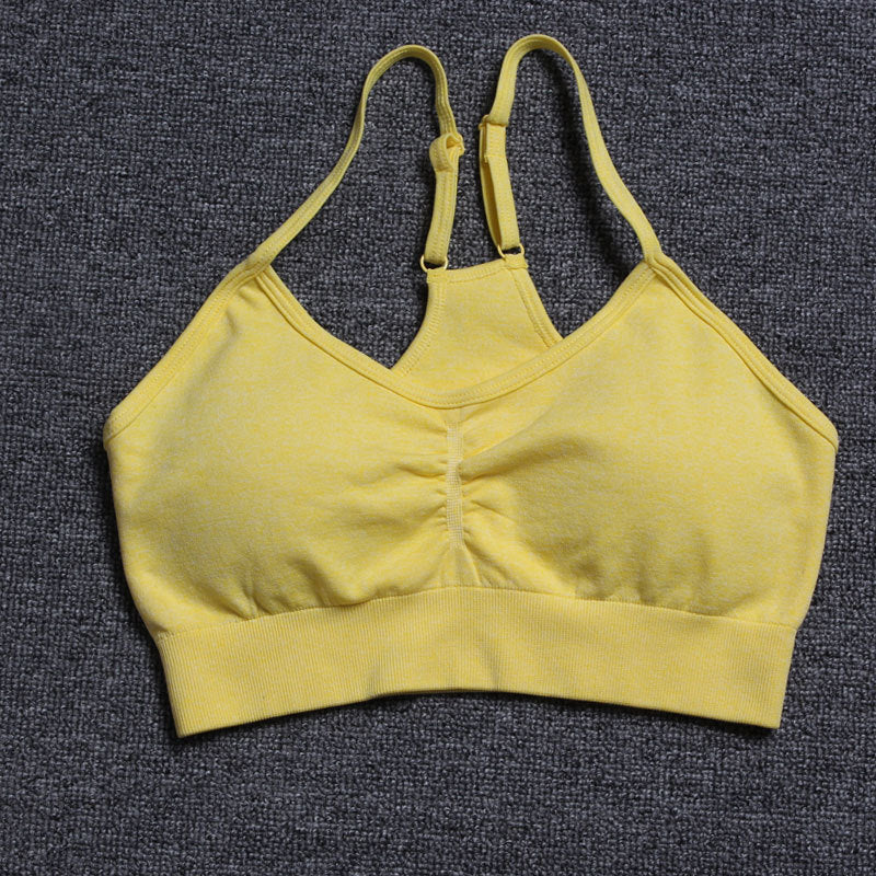 Sports Bra and Leggings Set Shockproof