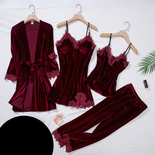 Sexy velvet pajamas