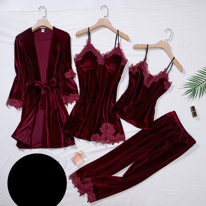 Sexy velvet pajamas