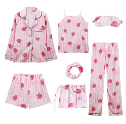 Berry Print Pajama Full Set