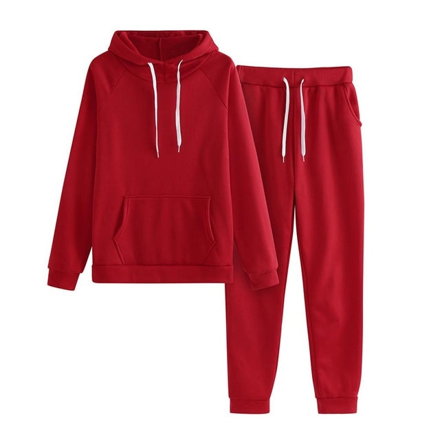 Drawstring Hoodie and Sweatpants