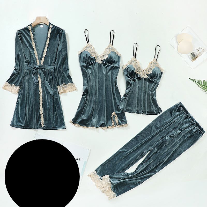 Sexy velvet pajamas