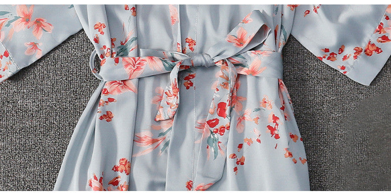 Printed Suspender Nightgown Set