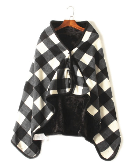 Fleece wrap blanket