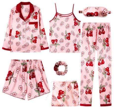 Berry Print Pajama Full Set