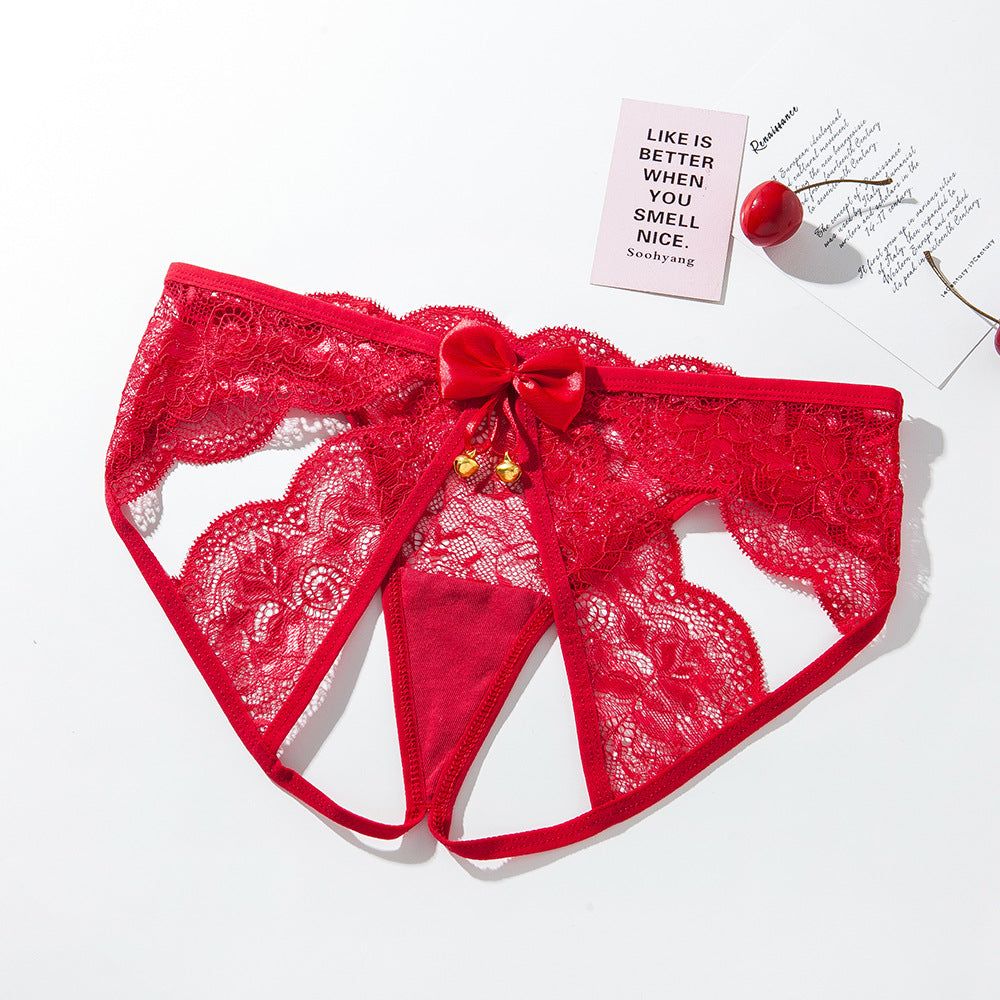 Lace backless underwear