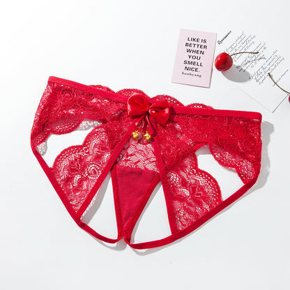 Lace backless underwear