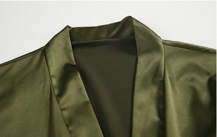 Lady nightrobe Floral Sleeve