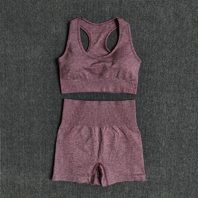 Sports bra high-waisted shorts