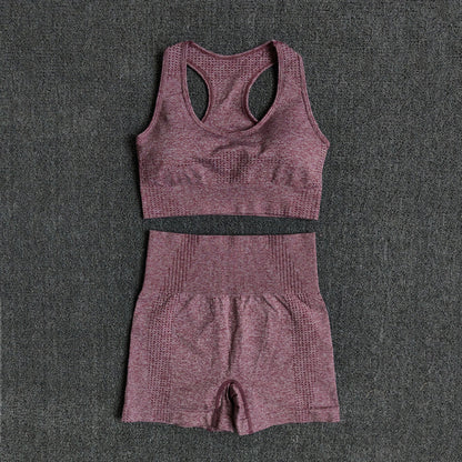 Sports bra high-waisted shorts