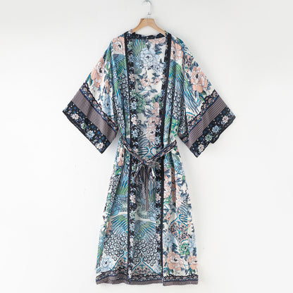 Kimono Print Robe