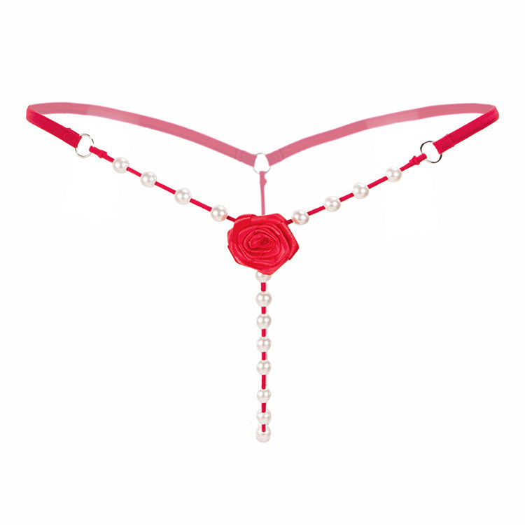 Pearl Rose Thong Panties