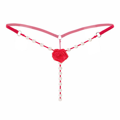 Pearl Rose Thong Panties