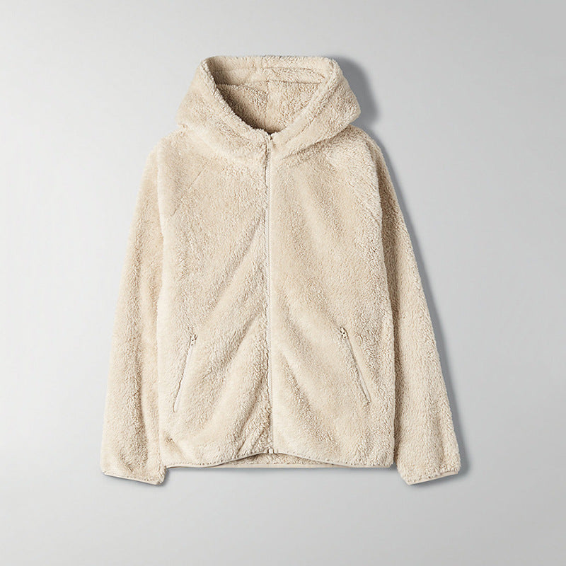 Fleece zip-up hoodie
