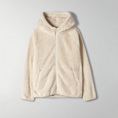 Fleece zip-up hoodie