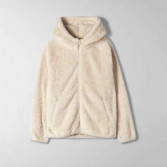 Fleece zip-up hoodie