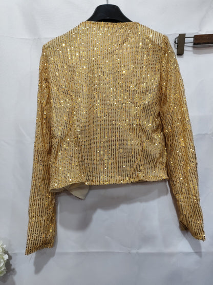 Sequined Slim Fit Blazer