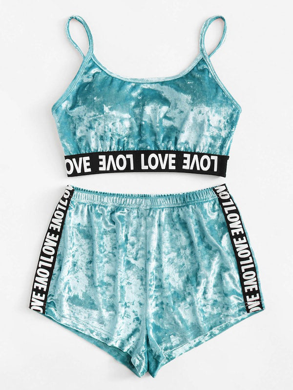 Velvet Pajamas Set