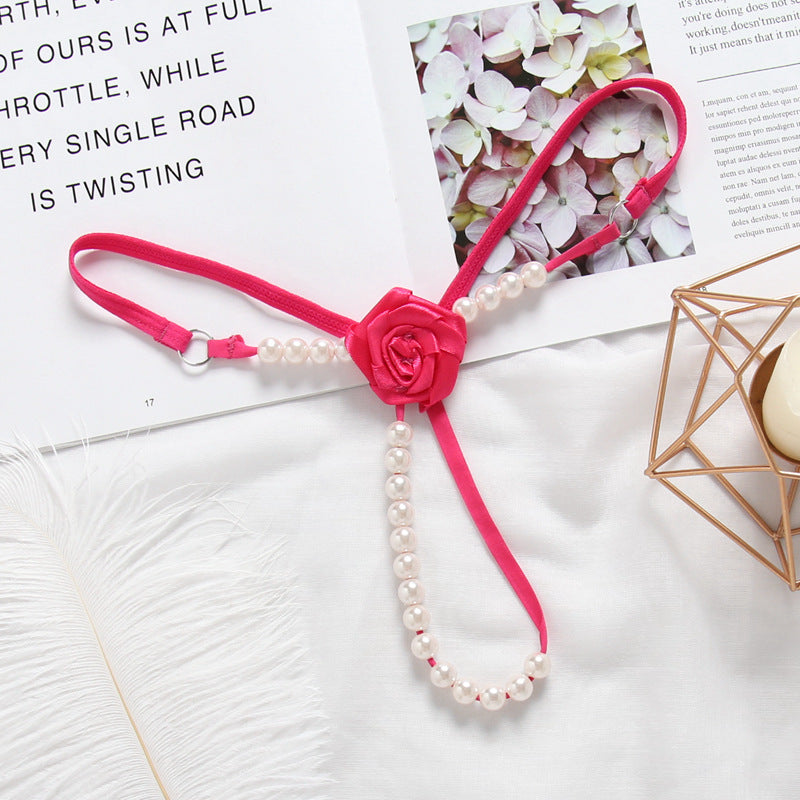 Pearl Rose Thong Panties