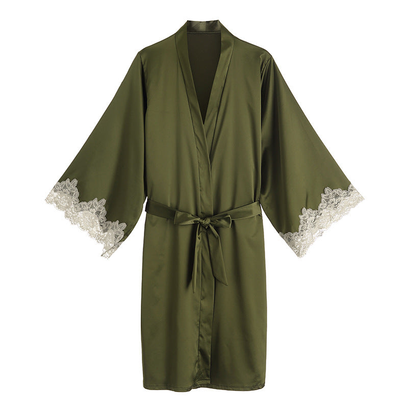 Lady nightrobe Floral Sleeve