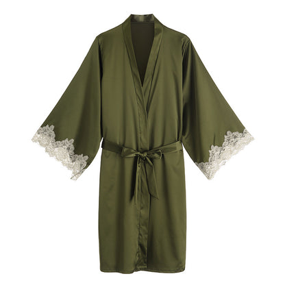 Lady nightrobe Floral Sleeve