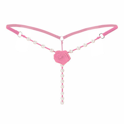 Pearl Rose Thong Panties