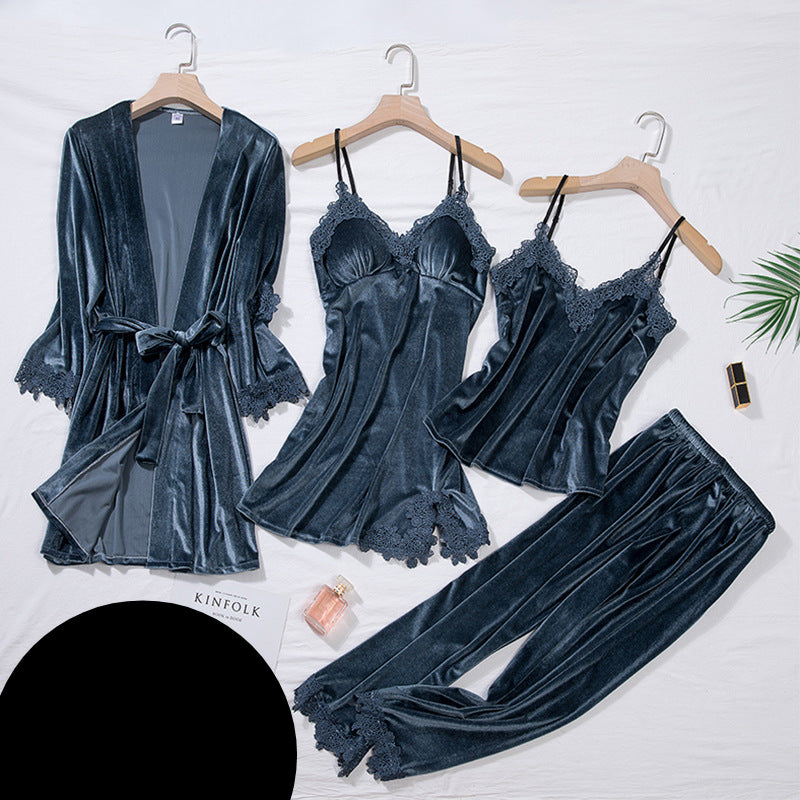 Sexy velvet pajamas