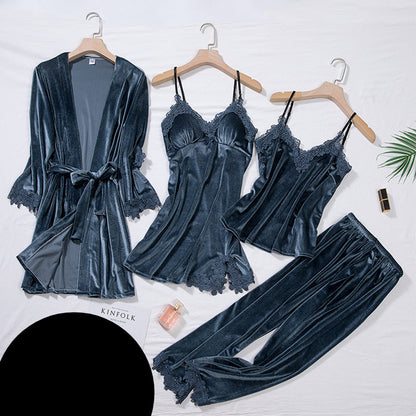 Sexy velvet pajamas